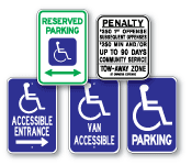 Handicapped Parking Signs