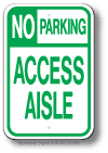 Hawaii State Handicap - Access Aisle Sign