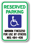 Nevada State Handicap Sign