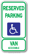 Texas State Handicap Van Accessible Sign
