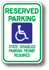 Washington State Handicap Sign