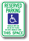 Wisconsin State Handicap Sign