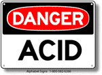 Acid Safety Sign