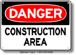 Construction Area Safety Sign