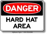Hard Hat Area Safety Sign