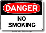 No Smoking Safety Sign