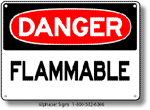 Flammable Safety Sign