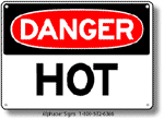 Hot Safety Sign