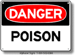 Poison Safety Sign