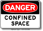 Confined Space Safety Sign
