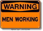 Men Working Safety Sign