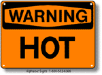 Hot Safety Sign