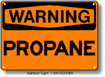 Propane Safety Sign