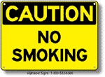 No Smoking Safety Sign