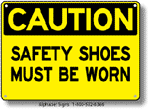Safety Shoes Must Be Worn Safety Sign
