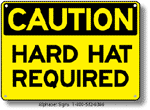 Hard Hat Required Safety Sign