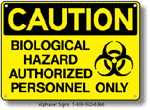 Biological Hazard Safety Sign