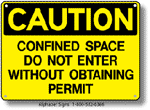 Confined Space Safety Sign