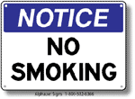 No Smoking Safety Sign