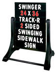 Swinger Sidewalk Signs Black