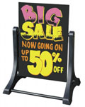 Write On Wash Off Sidewalk Sign Black