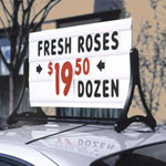 Swinger Car Top Message Board Signs