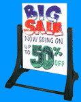 Write-On Wash-Off Swinger Sidewalk Signs