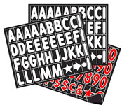Sidewalk Sign Letters 4 inch Black