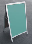 Chalkboard Sidewalk Sign Silver Frame