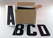 Sidewalk Sign Letters 8 inch White