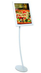 11 x 17 Snap Frame Curved Pedestal Stand