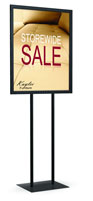 22 inch x 28 inch x 60 inch Double Pedestal Sign Frame