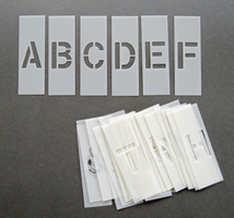 1 inch Alphabet Stencil Kit