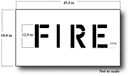 12 inch FIRE Stencil