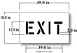 12 inch EXIT Stencil