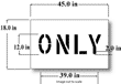 12 inch ONLY Stencil