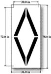 Lane Diamond Stencil (72 x 30)