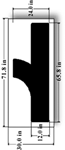 110 inch Combo Arrow Tail Stencil
