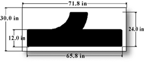 110 inch Combo Arrow Tail Stencil