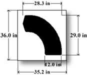 29 inch Curved tail stencil
