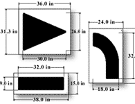 63 inch Arrow Stencil Set - 3 pieces