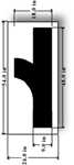 79 inch Combo Arrow Tail Stencil