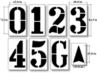 Football Field Yard Stencils (72 x 48)