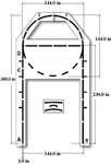 Basketball Court Stencil