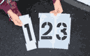 Stencils Interlocking Number Stencils