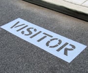 Parking Lot Lettering Stencils