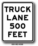 Truck Lane Advance R4-6