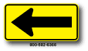 Large Straight Arrow W1-6