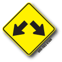 Double Arrow W12-1
