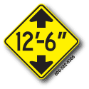 Low Clearance Symbol W12-2